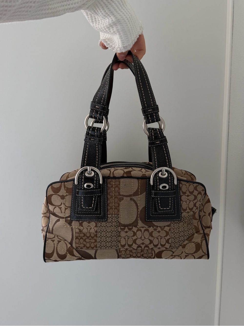 Y2K Coach Signature Patchwork Shoulder Bag - Picture 2 of 9